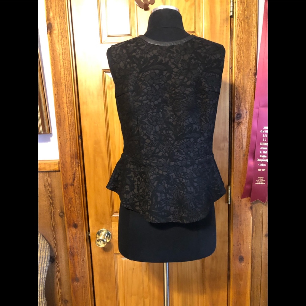 Anthropologie McGinn Peplum Lace Top